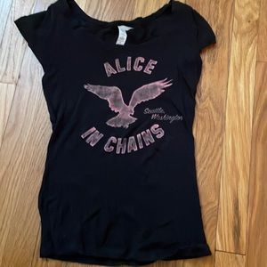 Alice in Chains concert t-shirt.